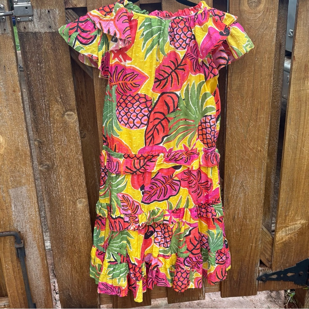 Farm Rio Dream Fruit Ruffled Mini Dress. Extra Small - Picture 8 of 12